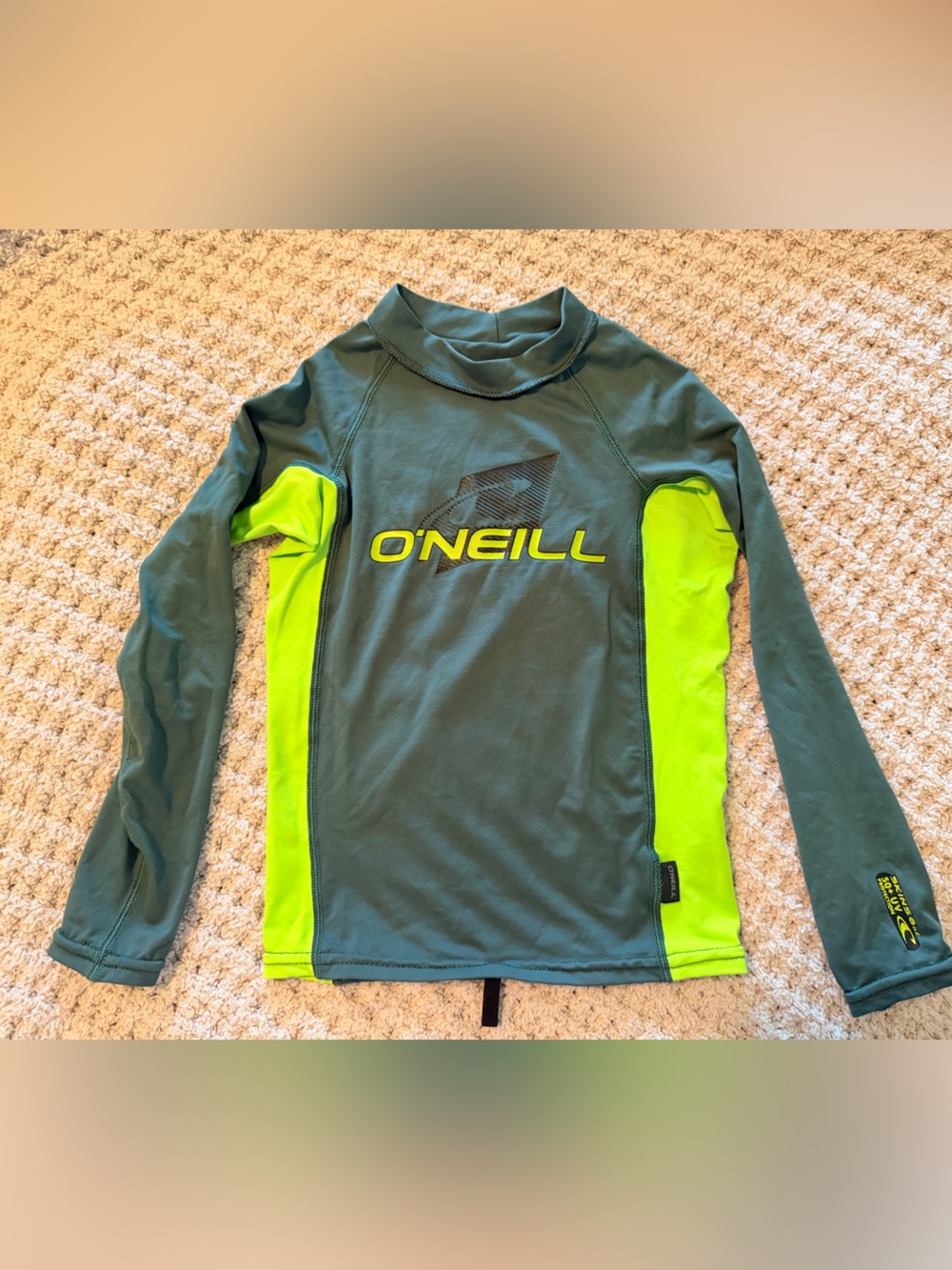 O'Neill Teal Crew Neck Rash Guard
